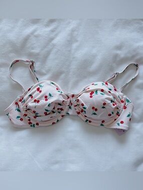 Wild Fable Cherry bikini top NWT large swimsuit bathing suit swim